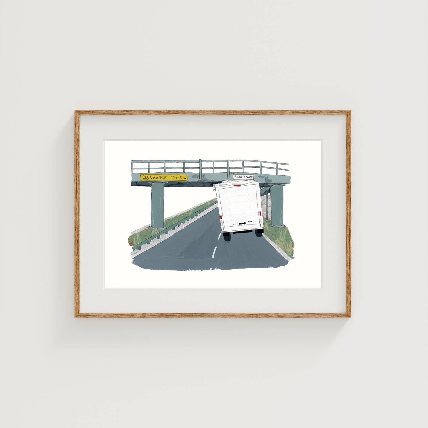 Storrow Drive Art Print | Boston | Gouache and Ink