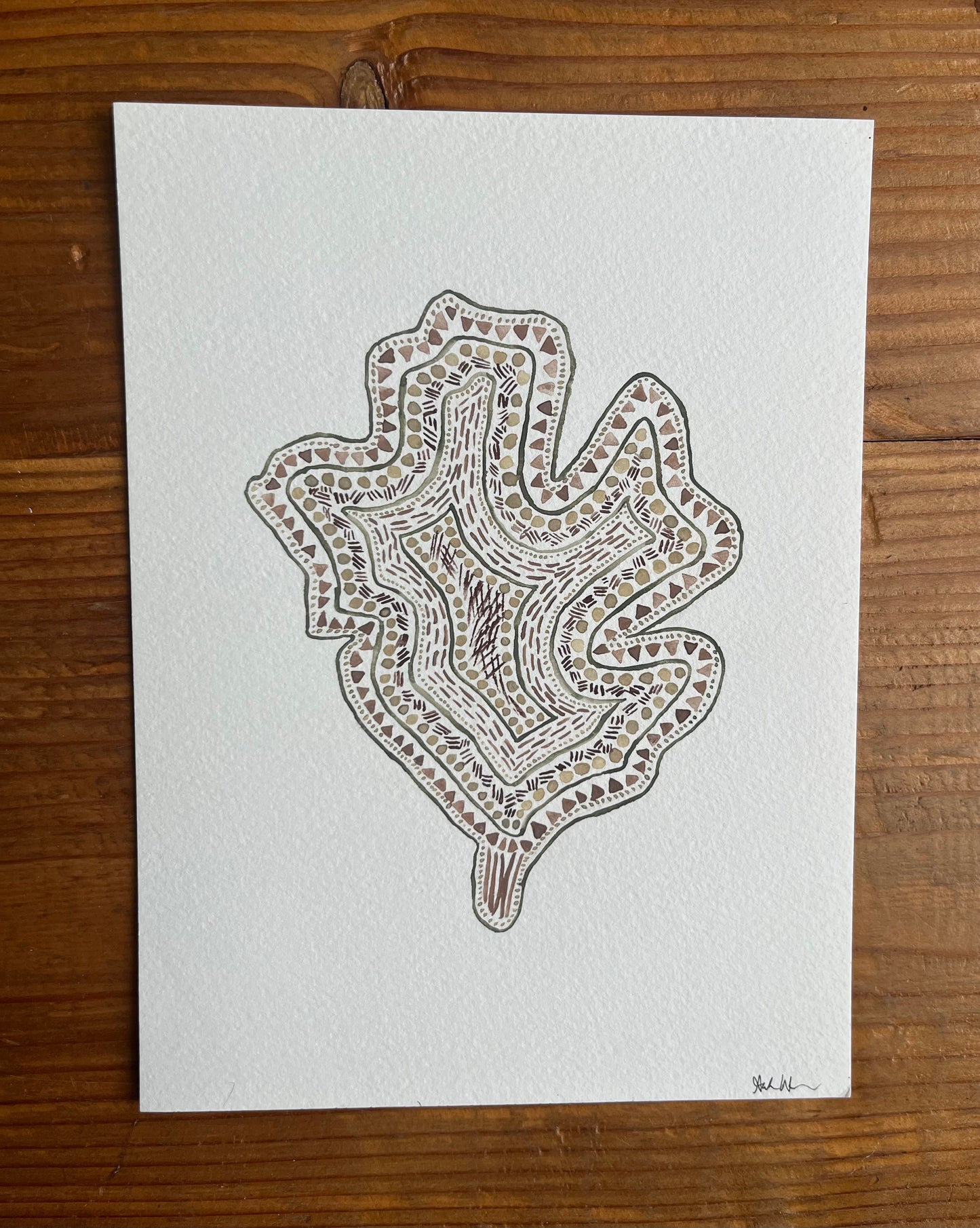 Patterned Leaf (Original)