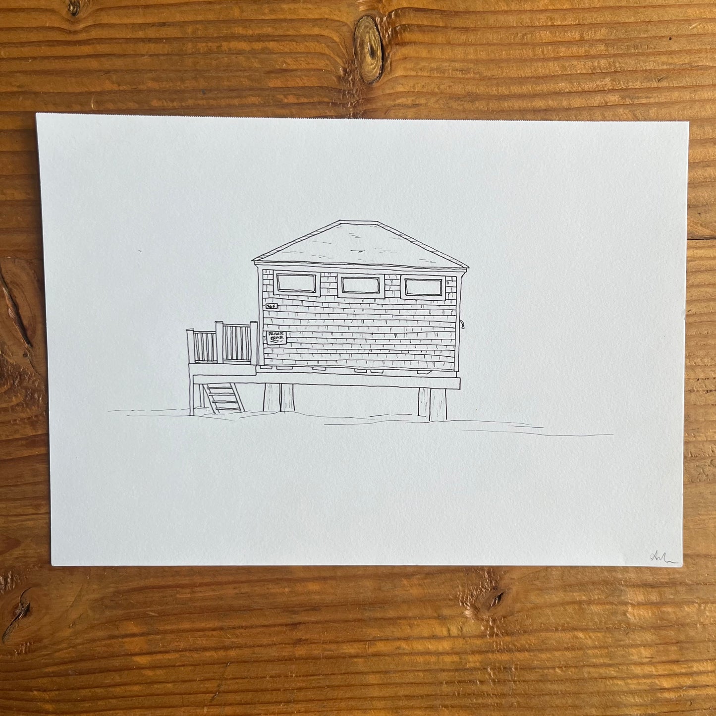 Seaside House on Stilts (Original)