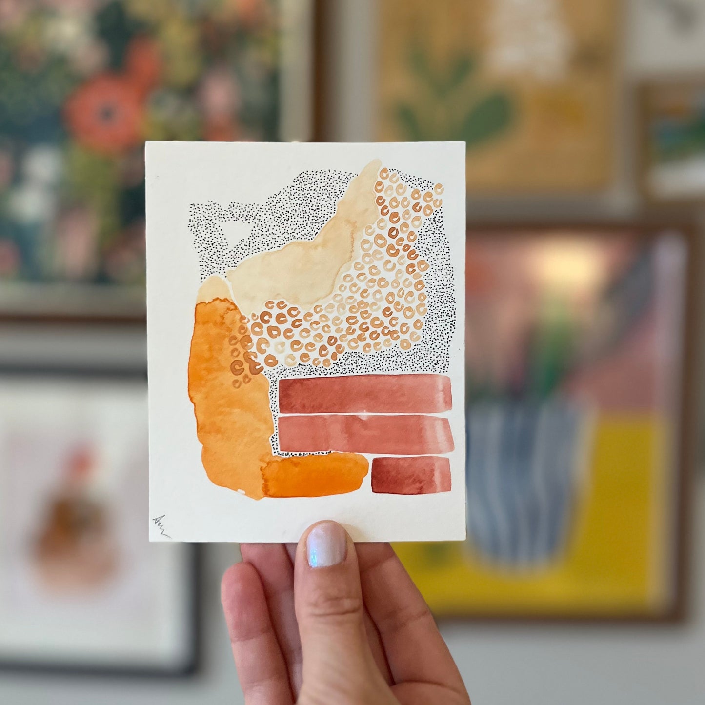 'Grapefruit' Abstract (Original)