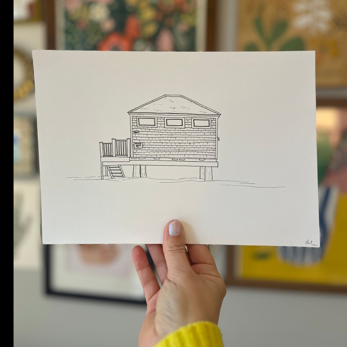Seaside House on Stilts (Original)