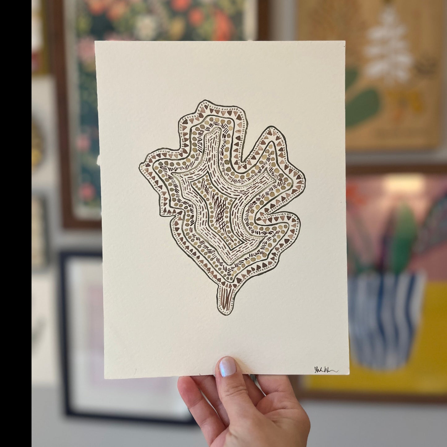 Patterned Leaf (Original)