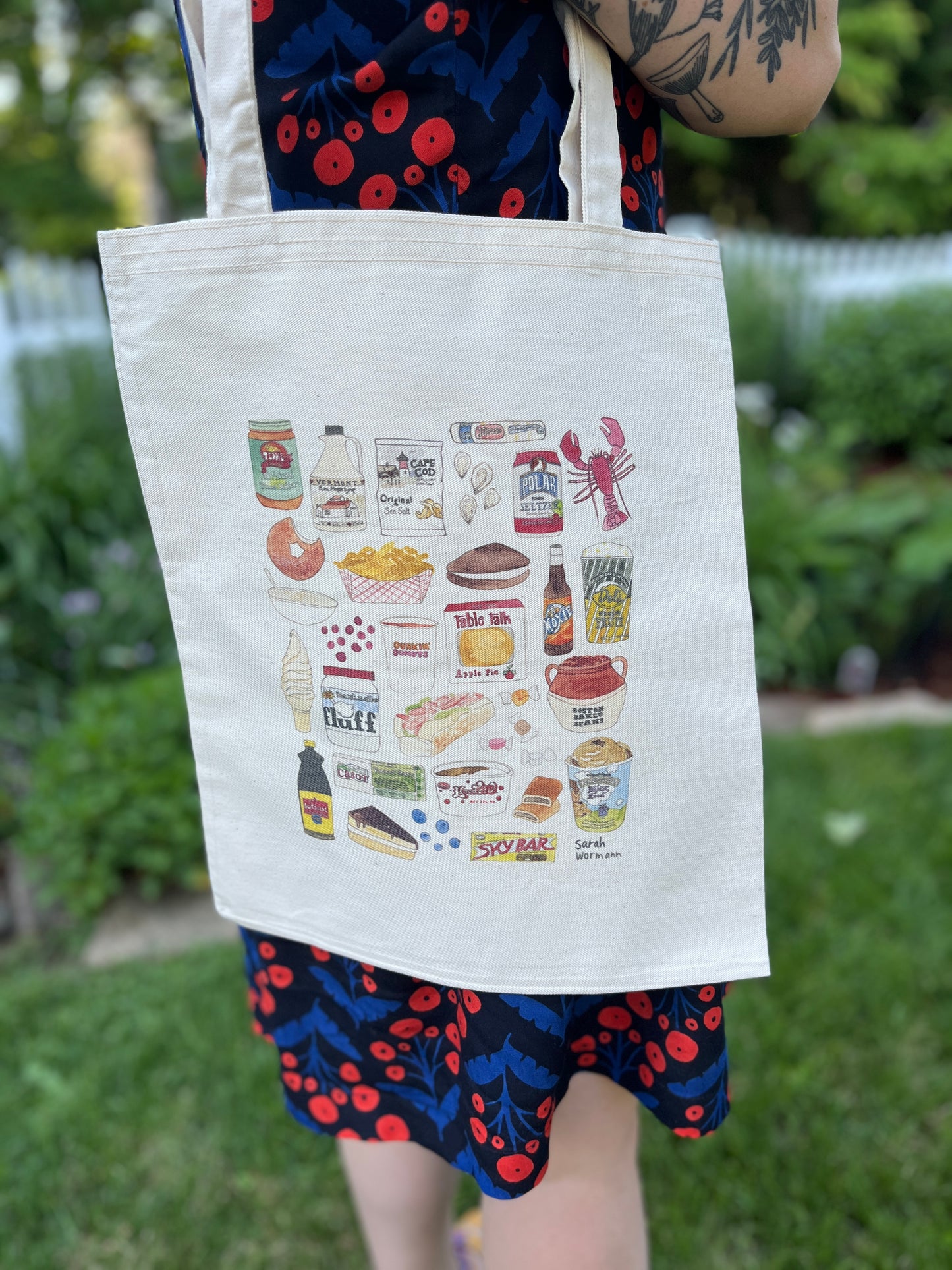 New England Foods Canvas Tote Bag