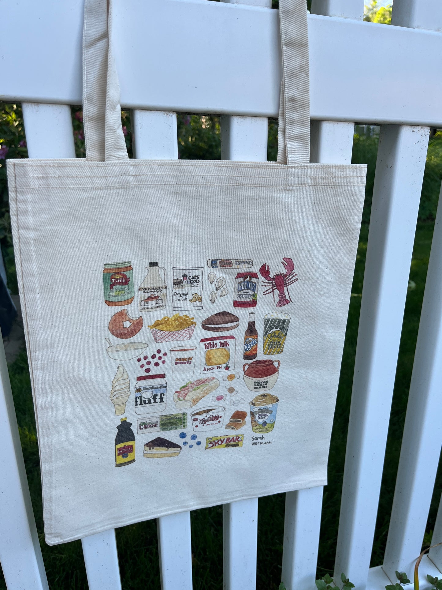 New England Foods Canvas Tote Bag