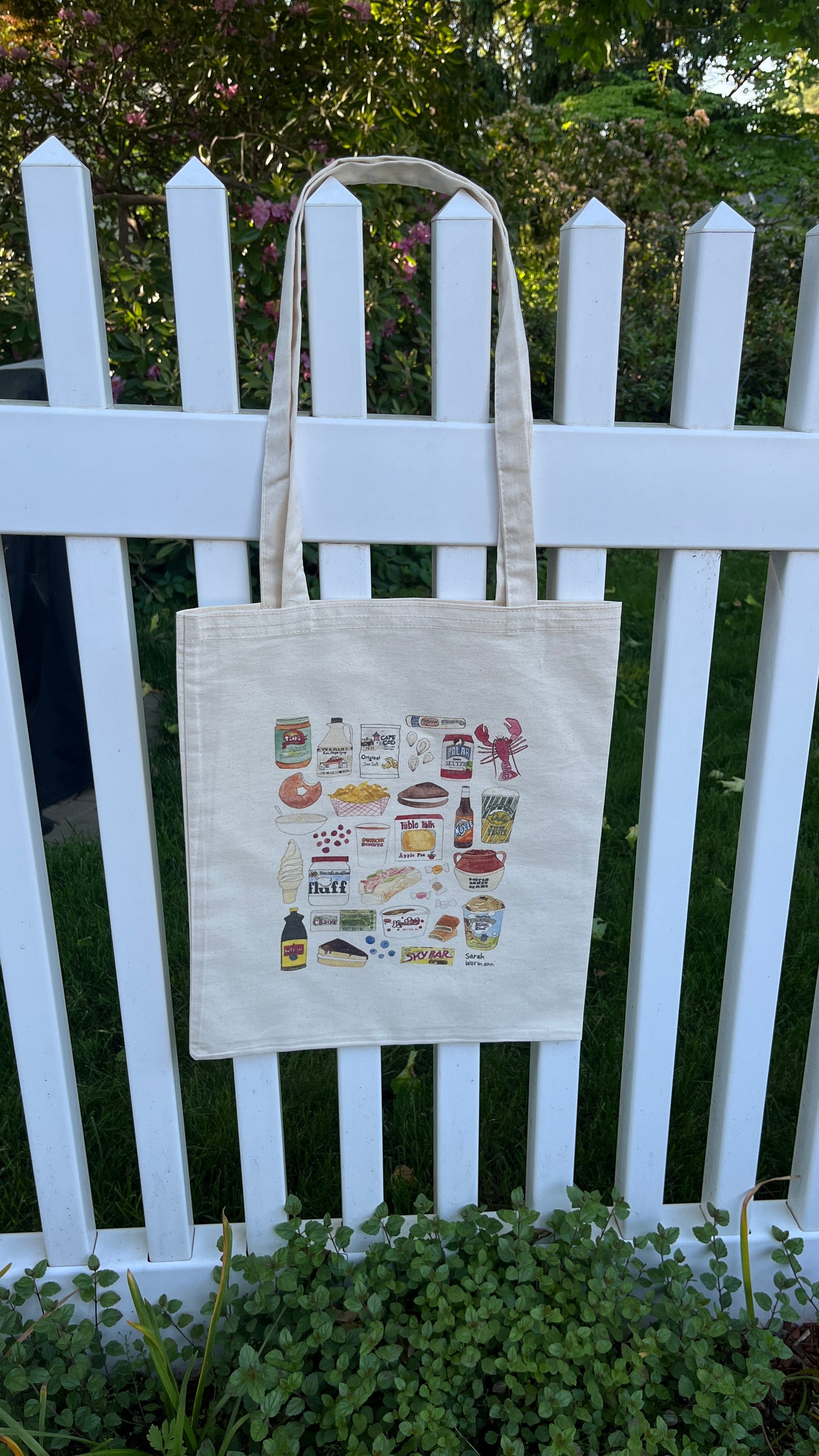 New England Foods Canvas Tote Bag