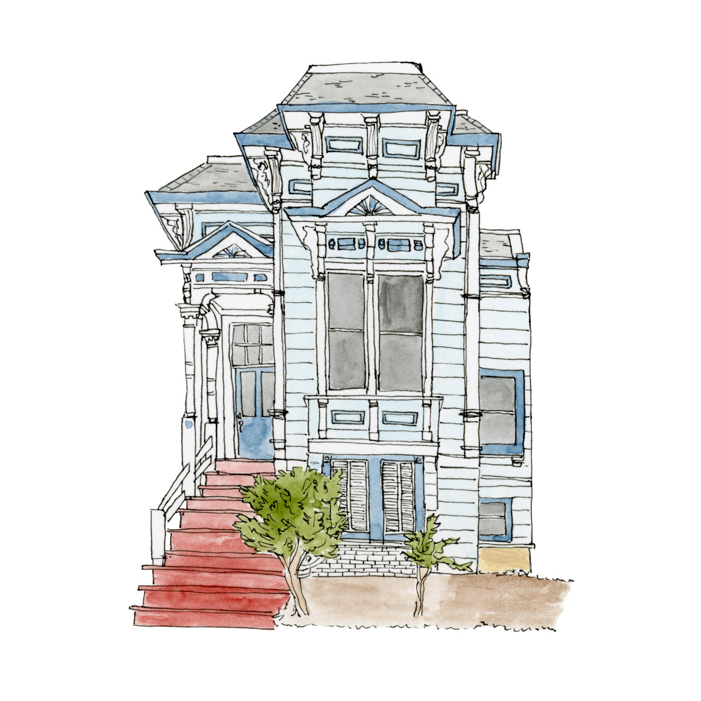 Custom House or Building Portrait