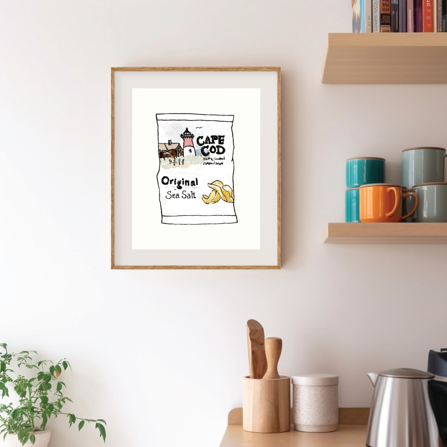 Cape Cod Chips | New England Food | Watercolor and Ink