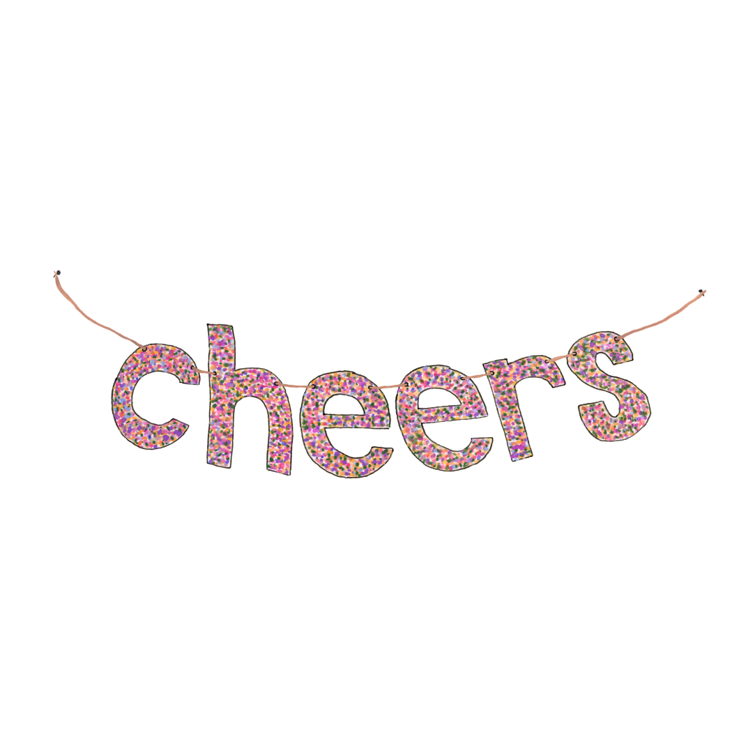 Cheers Banner Greeting Card
