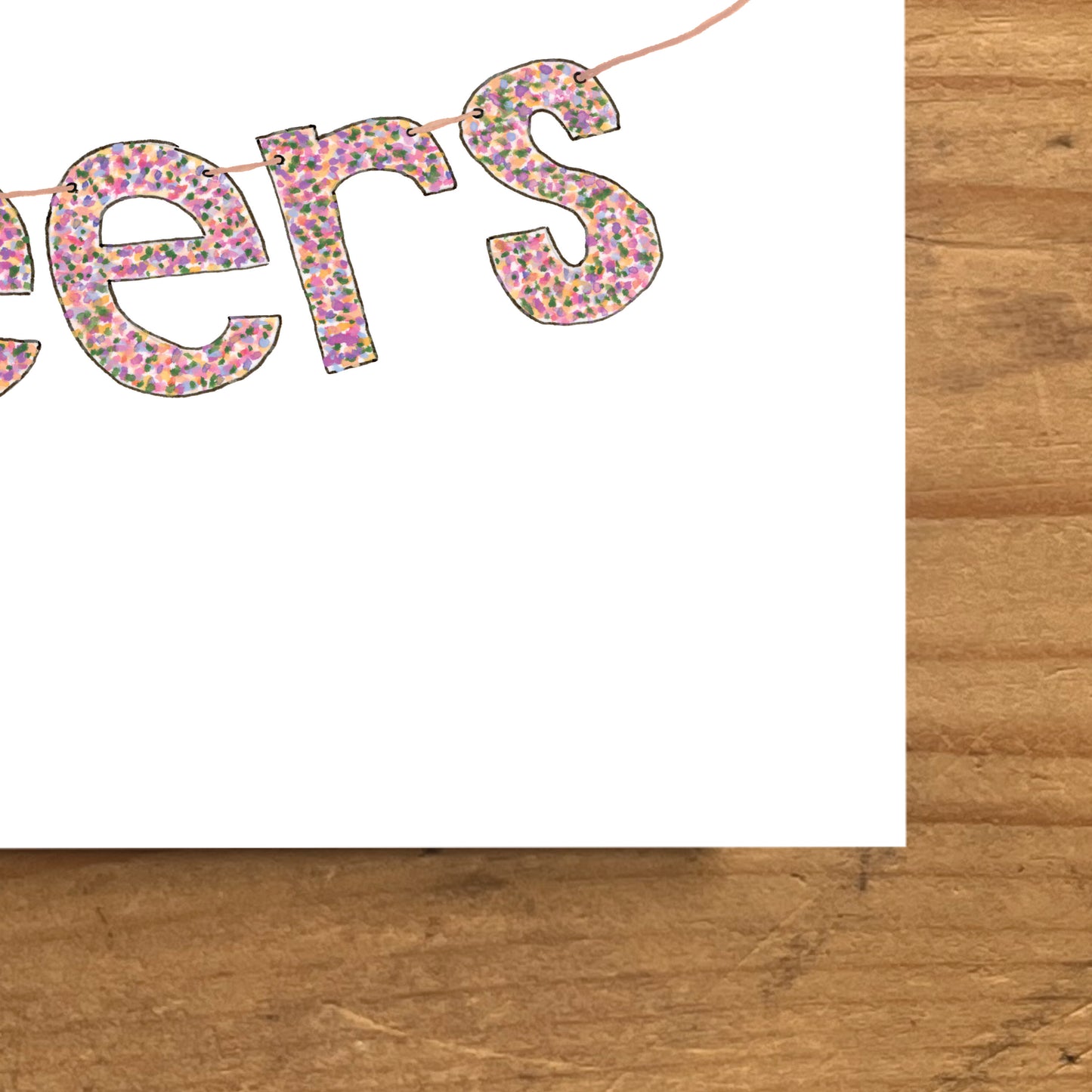 Cheers Banner Greeting Card