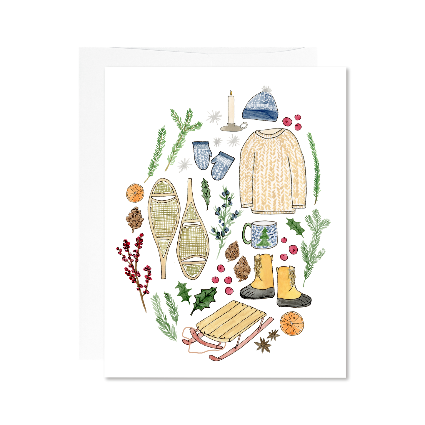 Cozy Winter Holiday Greeting Card