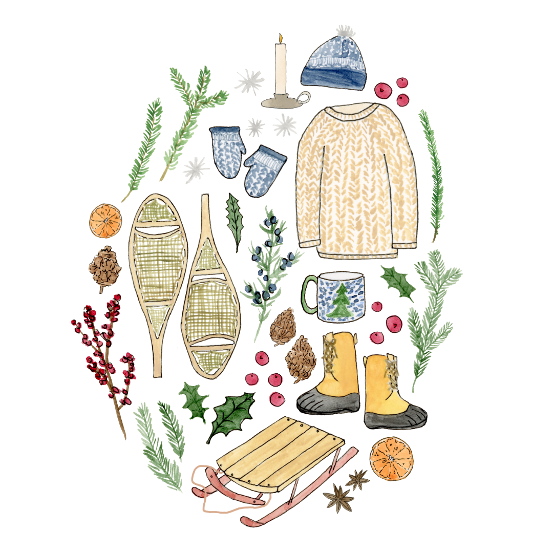 Cozy Winter Holiday Greeting Card