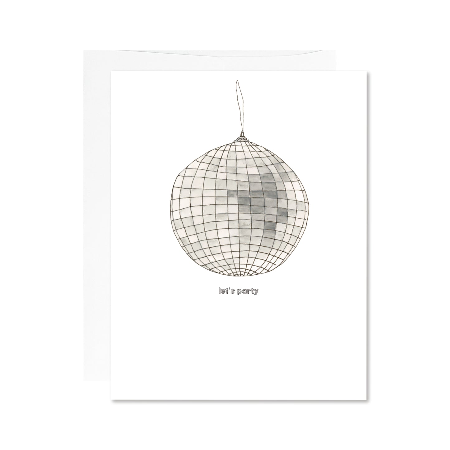 Disco Ball Card - "Let's Party"