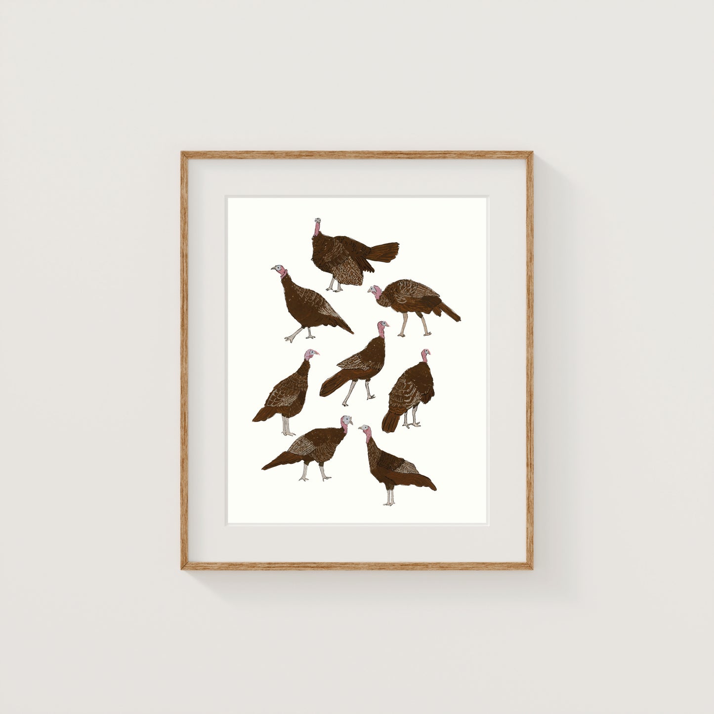 Turkey Trot | New England | Gouache and Ink