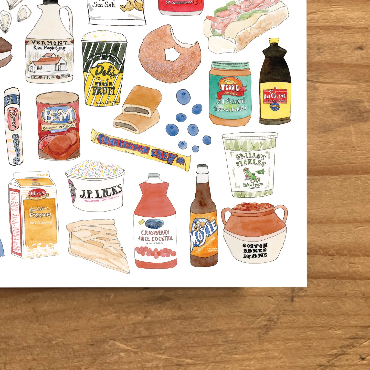 New England Foods Greeting Card