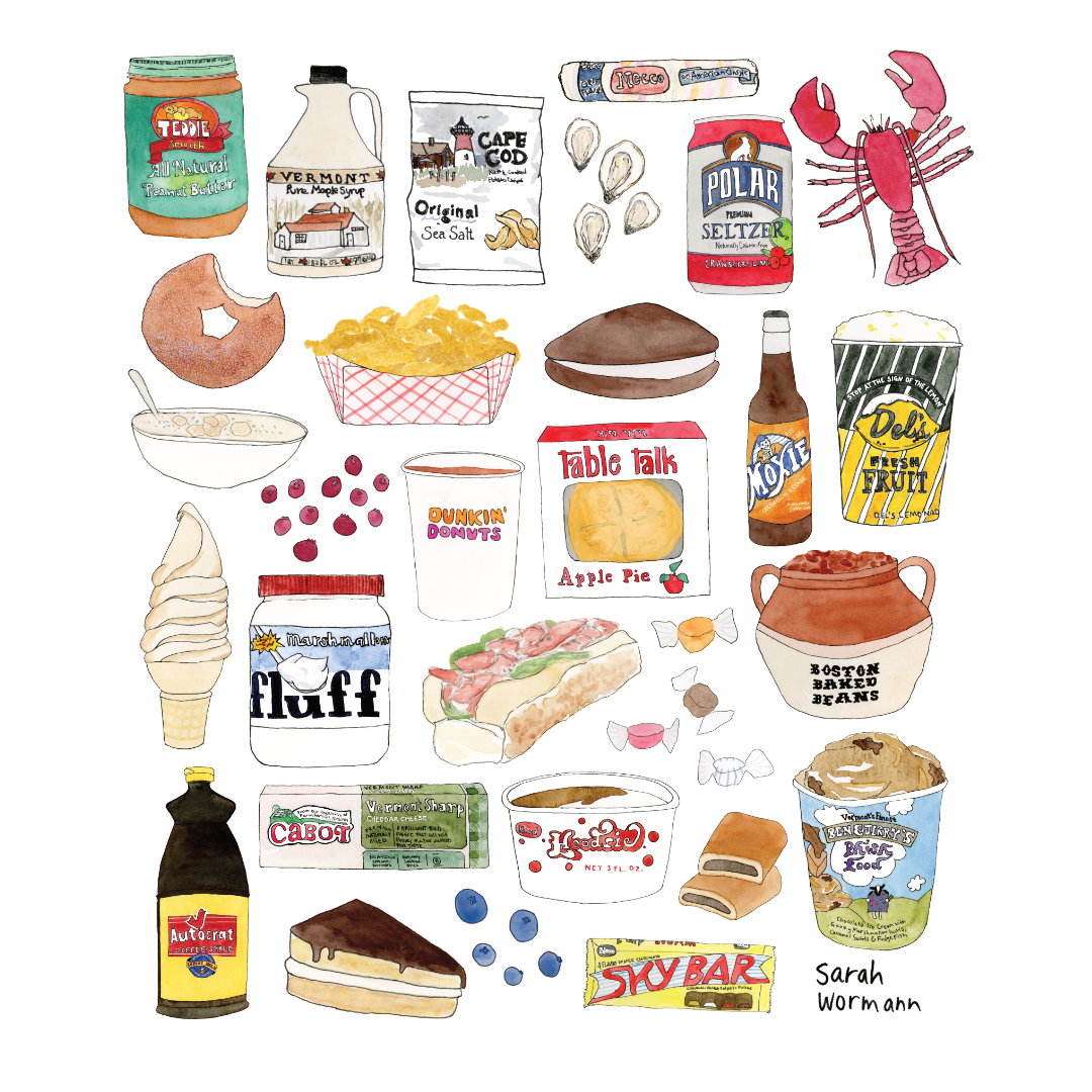 New England Foods Canvas Tote Bag