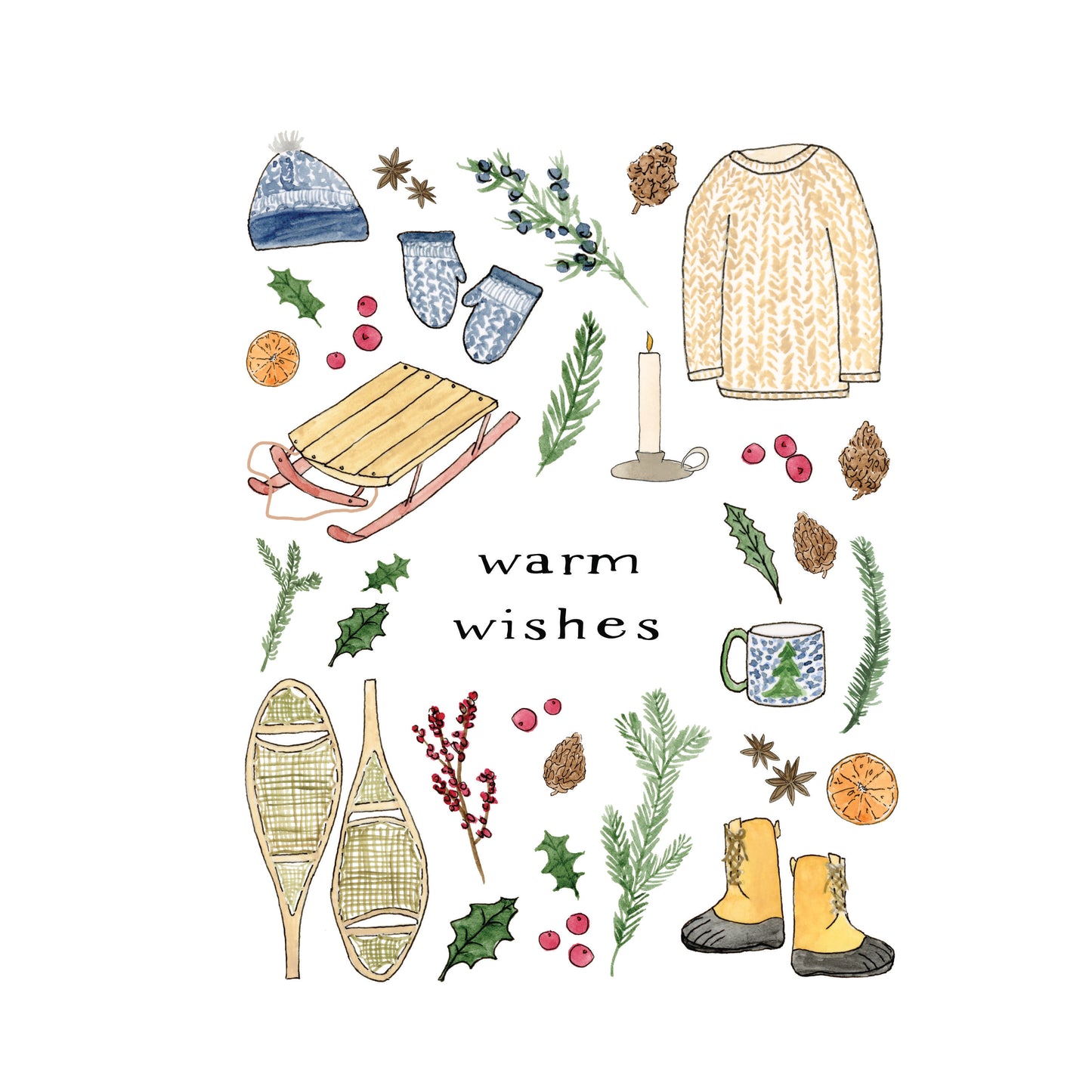 Warm Wishes - Holiday Greeting Card