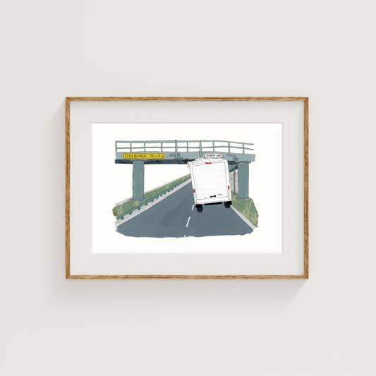 Storrow Drive Art Print | Boston | Gouache and Ink