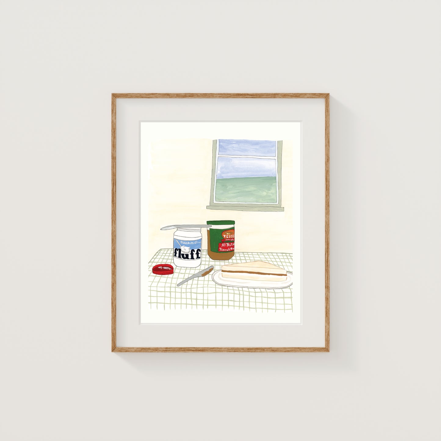 Fluffernutter Tablescape Art Print | New England | Gouache and Ink