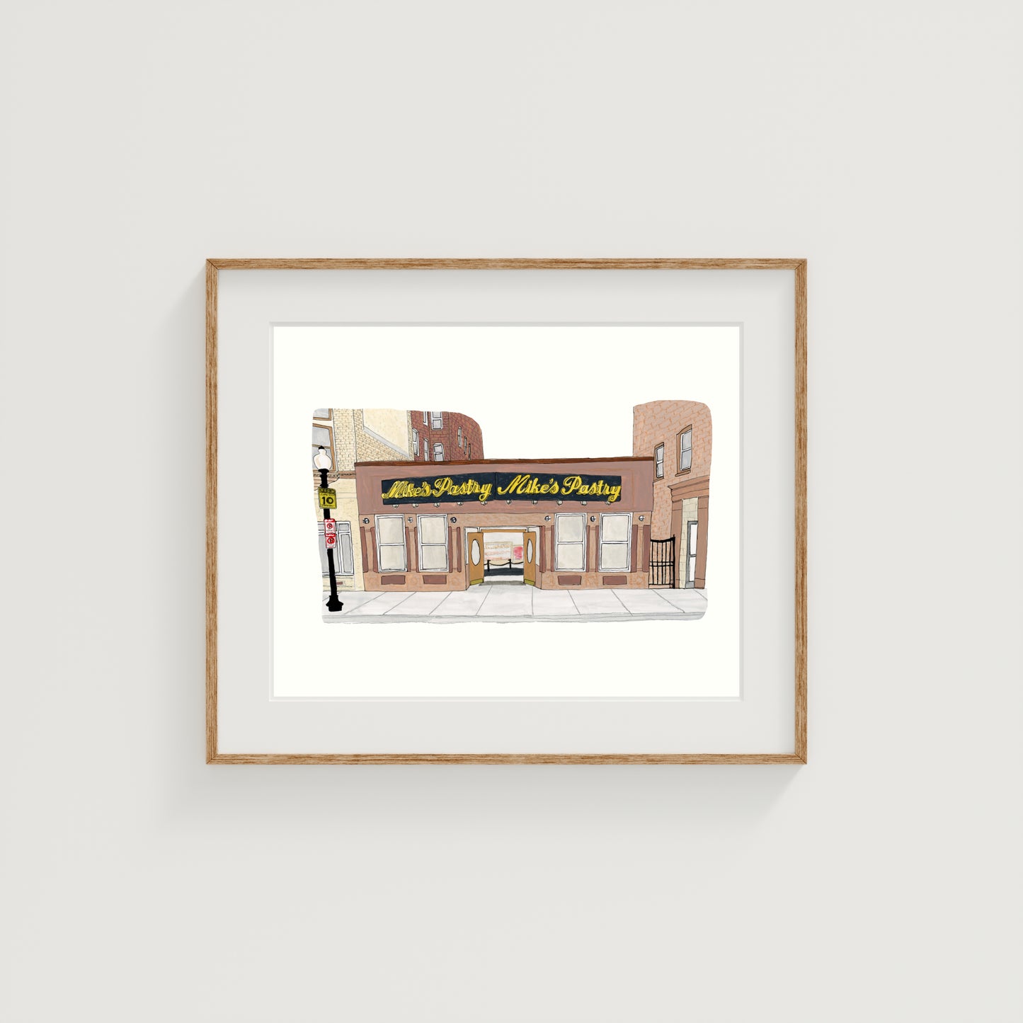 Mike's Pastry Art Print | Boston | Gouache and Ink