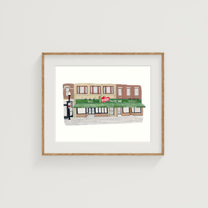 Modern Pastry Art Print | Boston | Gouache and Ink