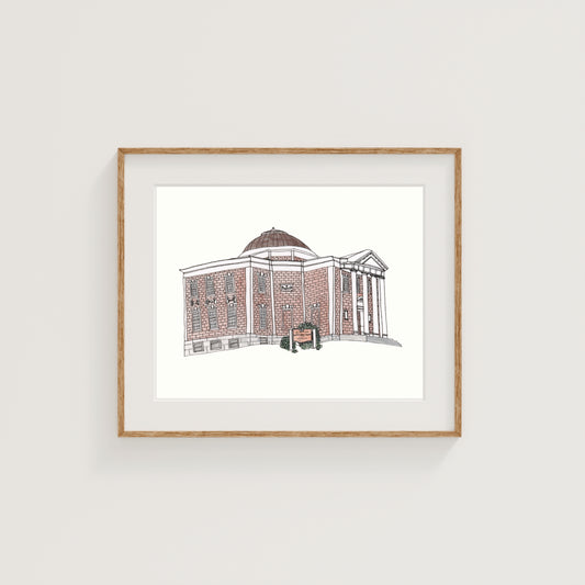 American Antiquarian Society Art Print | Worcester | Watercolor and Ink