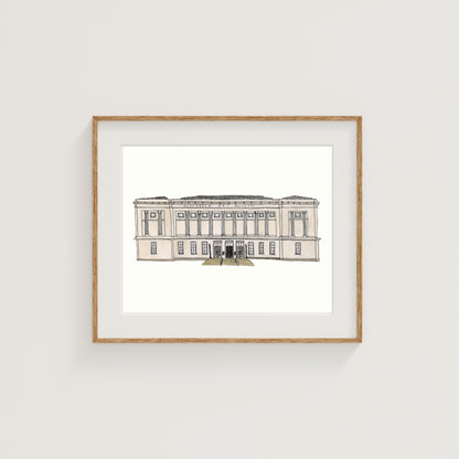 Worcester Art Museum Art Print | Watercolor and Ink