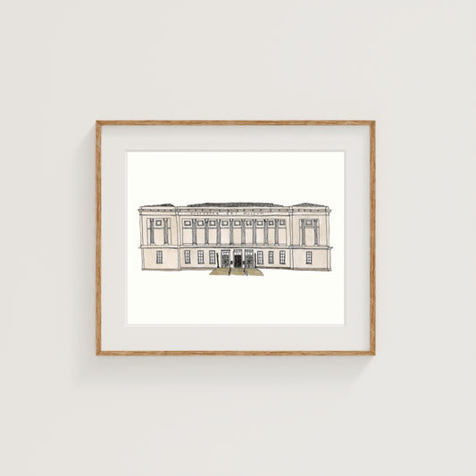 Worcester Art Museum Art Print | Watercolor and Ink