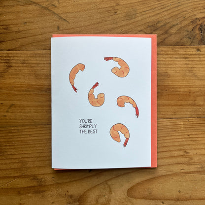 'You're Shrimply the Best' Greeting Card