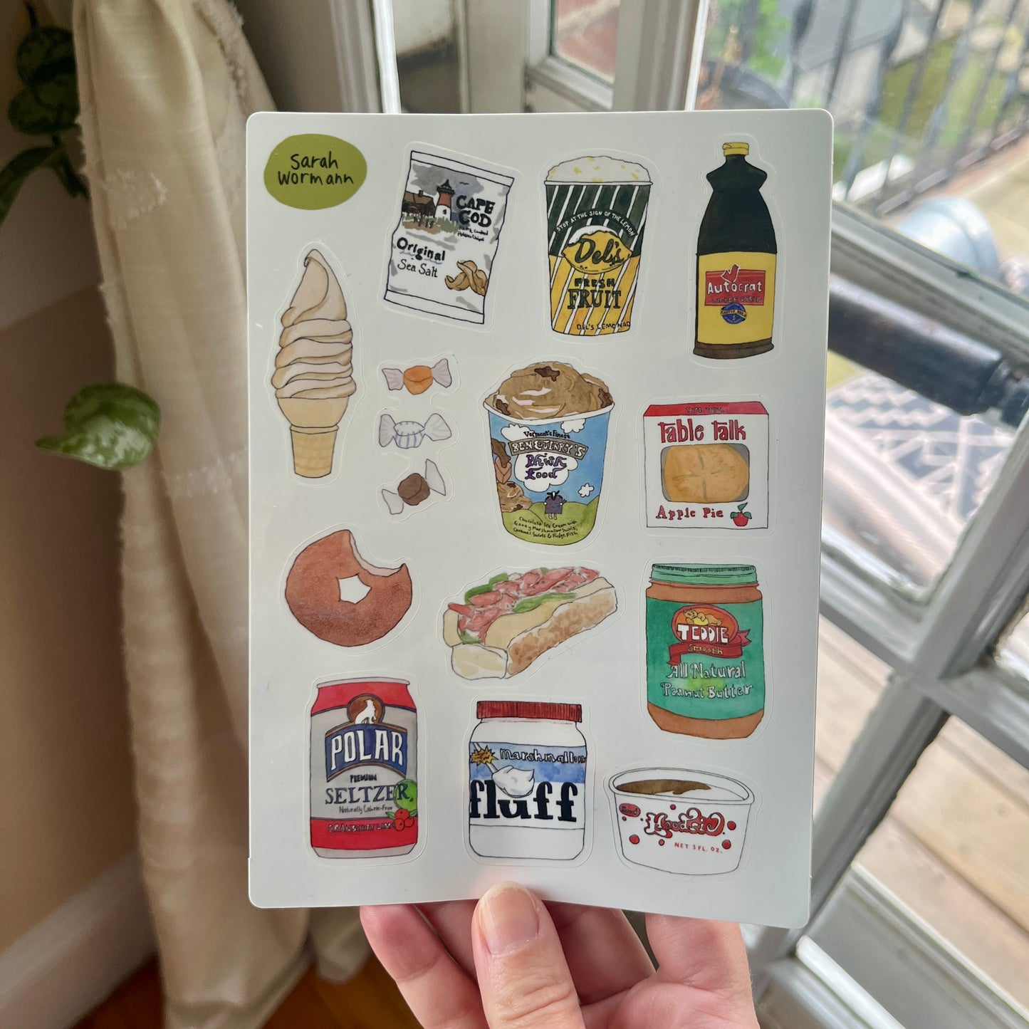 New England Foods sticker sheet