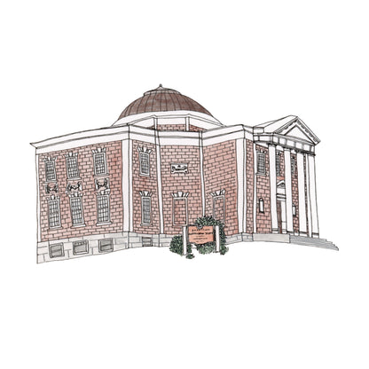 American Antiquarian Society Art Print | Worcester | Watercolor and Ink