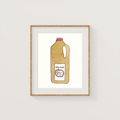 Individual New England Foods Mini Art Prints | Watercolor and Ink