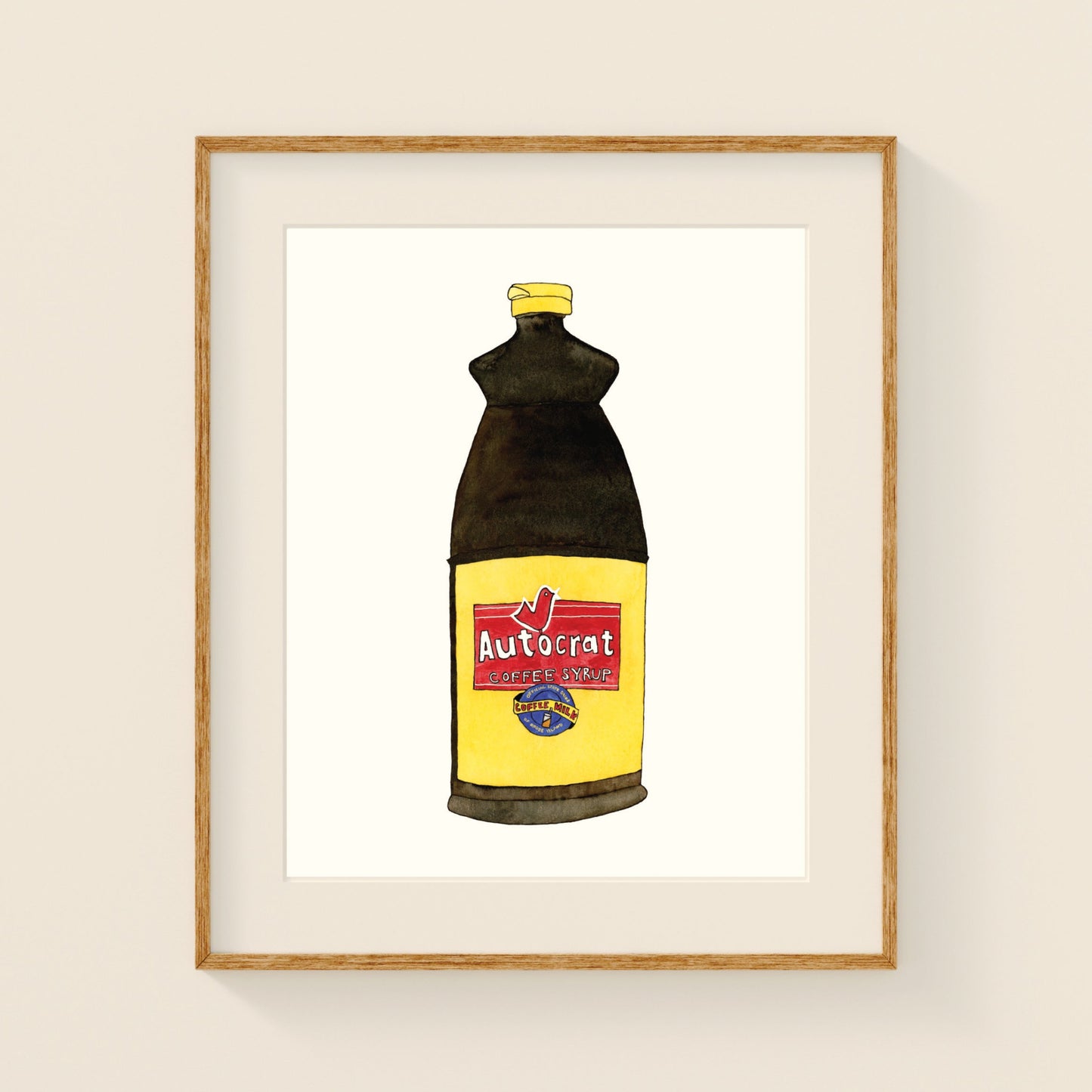 Autocrat Coffee Syrup | New England Food | Watercolor and Ink