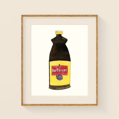 Autocrat Coffee Syrup | New England Food | Watercolor and Ink