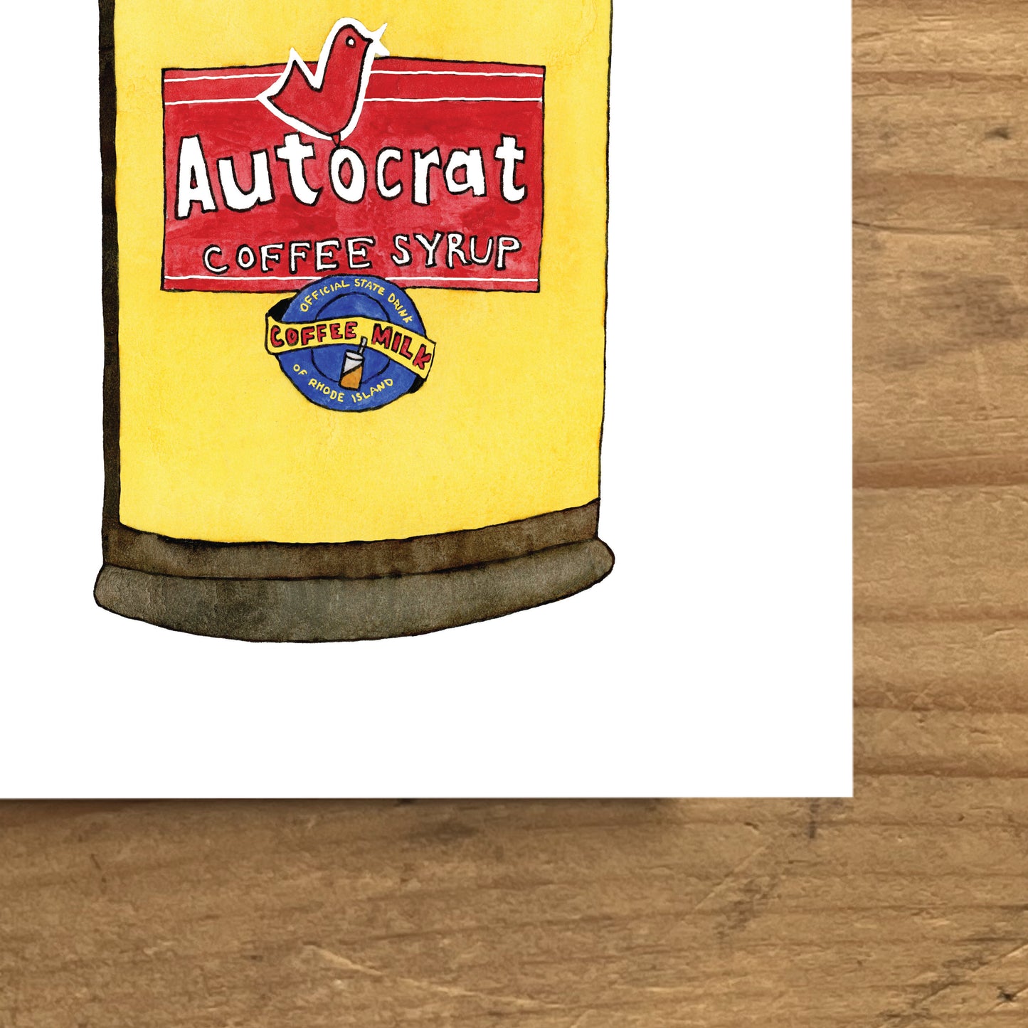 Autocrat Coffee Syrup | New England Food | Watercolor and Ink