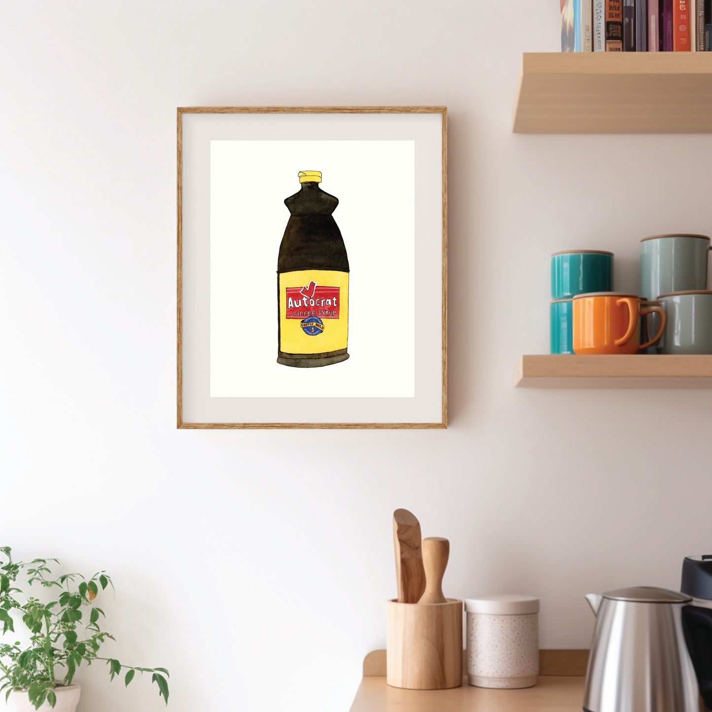 Autocrat Coffee Syrup | New England Food | Watercolor and Ink