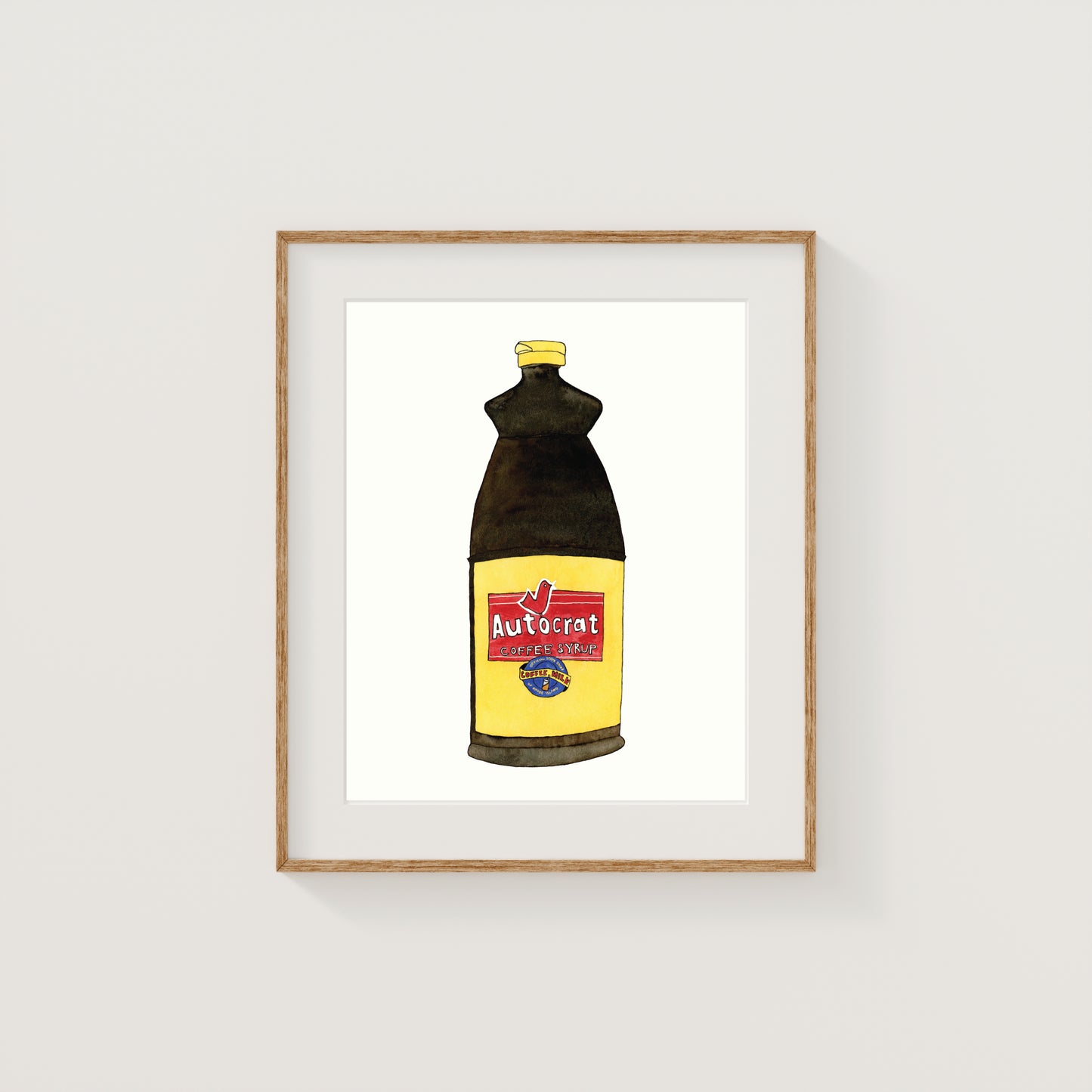 Individual New England Foods Mini Art Prints | Watercolor and Ink