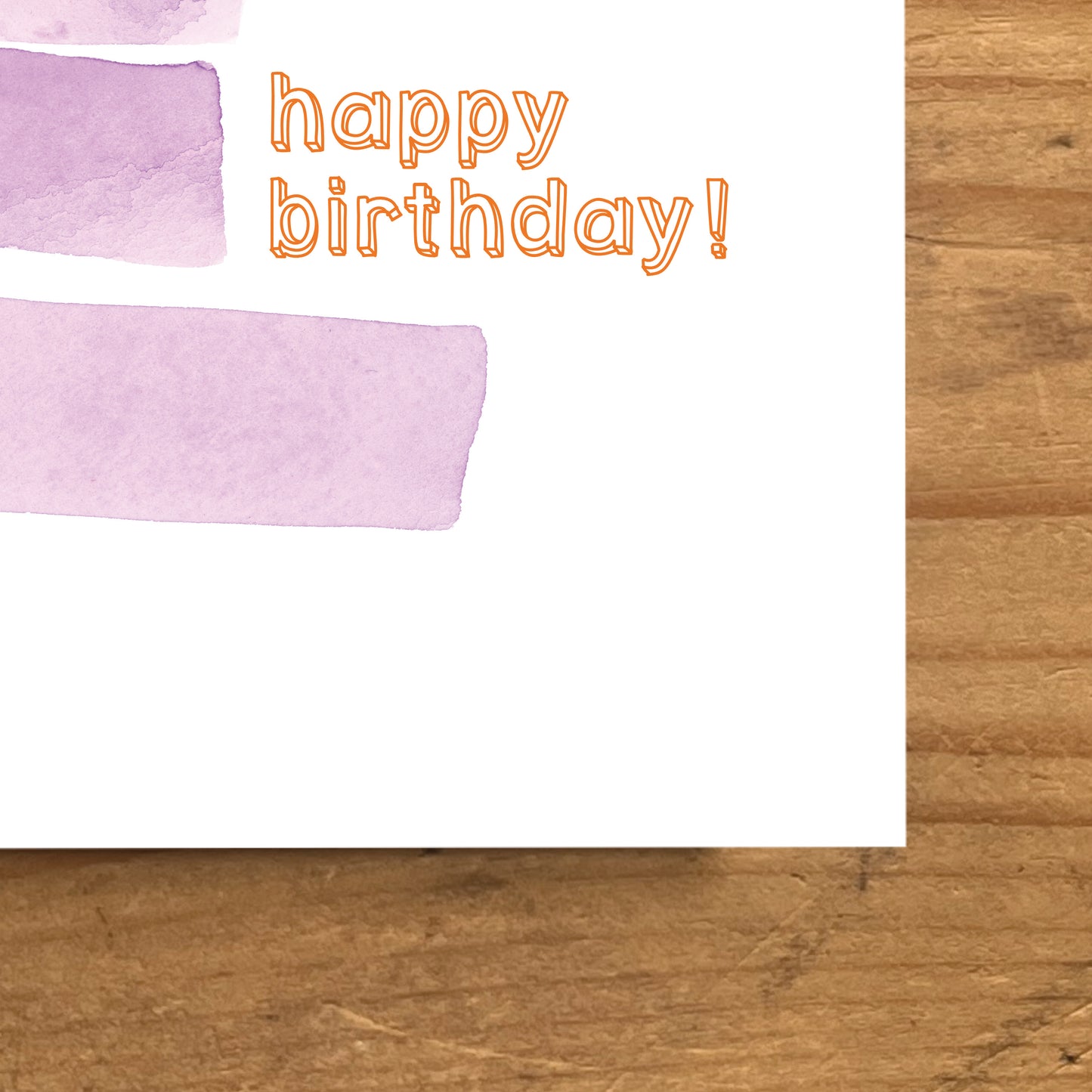 Watercolor Confetti Birthday Greeting Card