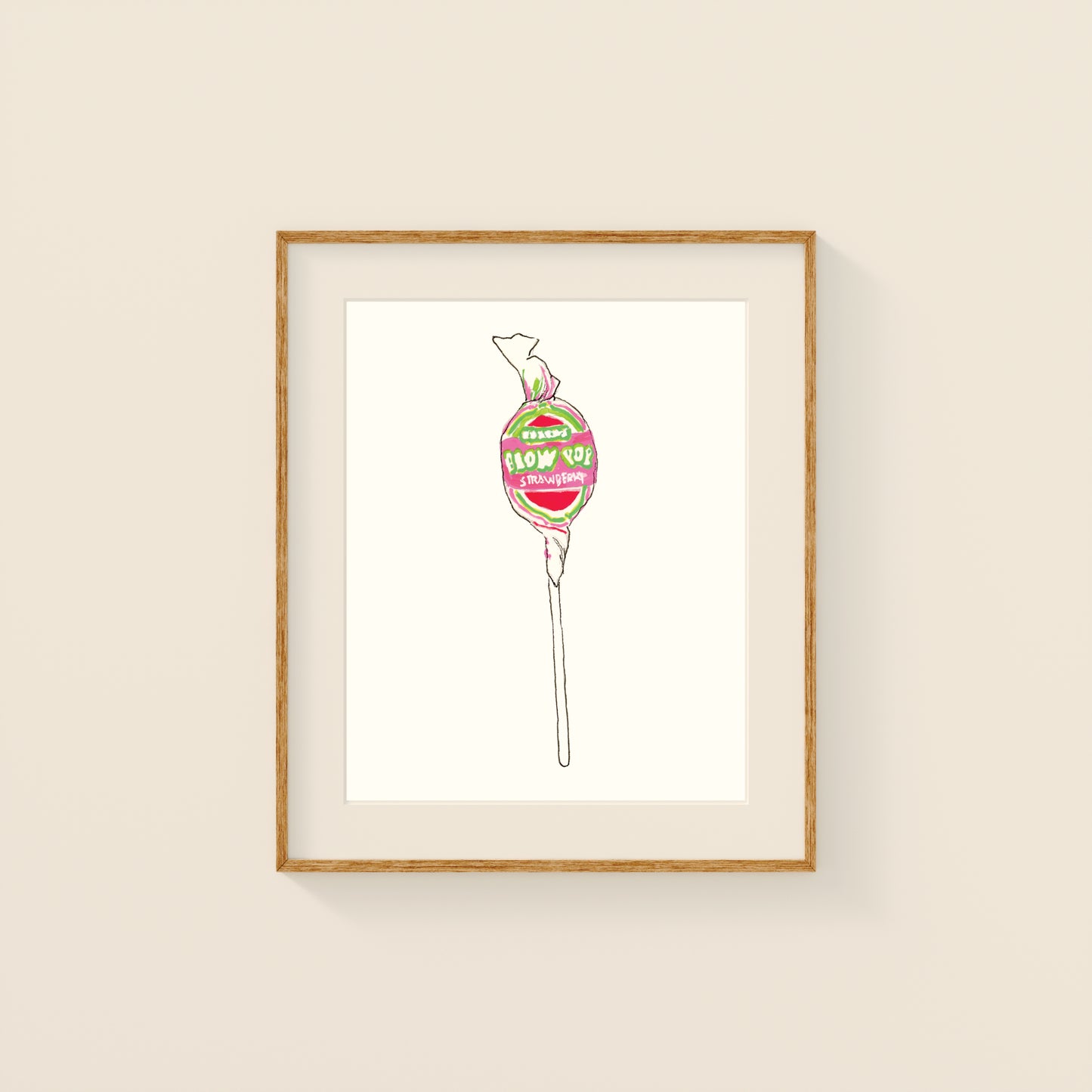 Mini Prints - Retro Candy | Gouache and Ink