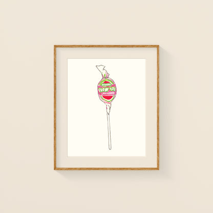 Mini Prints - Retro Candy | Gouache and Ink