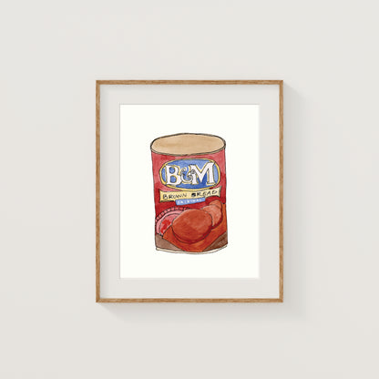 Individual New England Foods Mini Art Prints | Watercolor and Ink