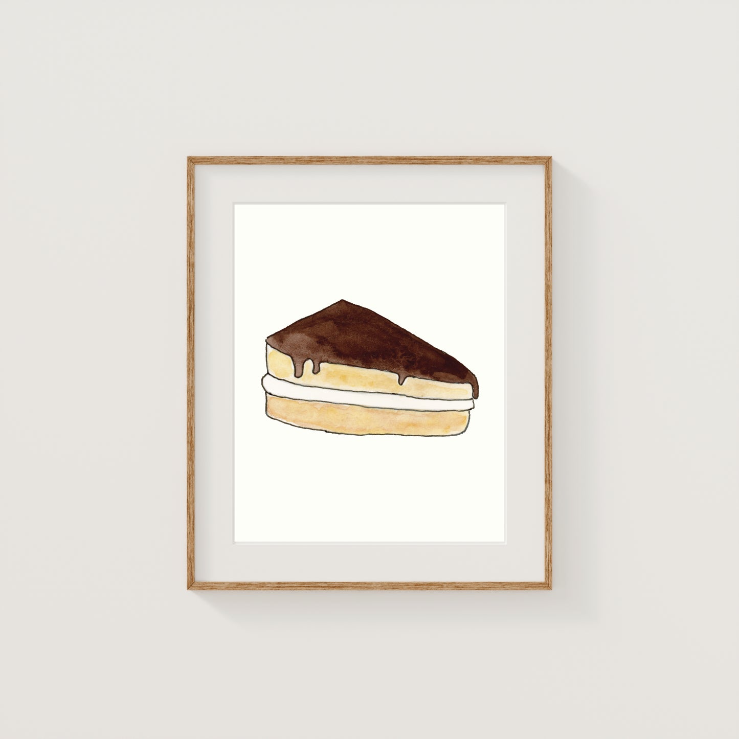 Individual New England Foods Mini Art Prints | Watercolor and Ink