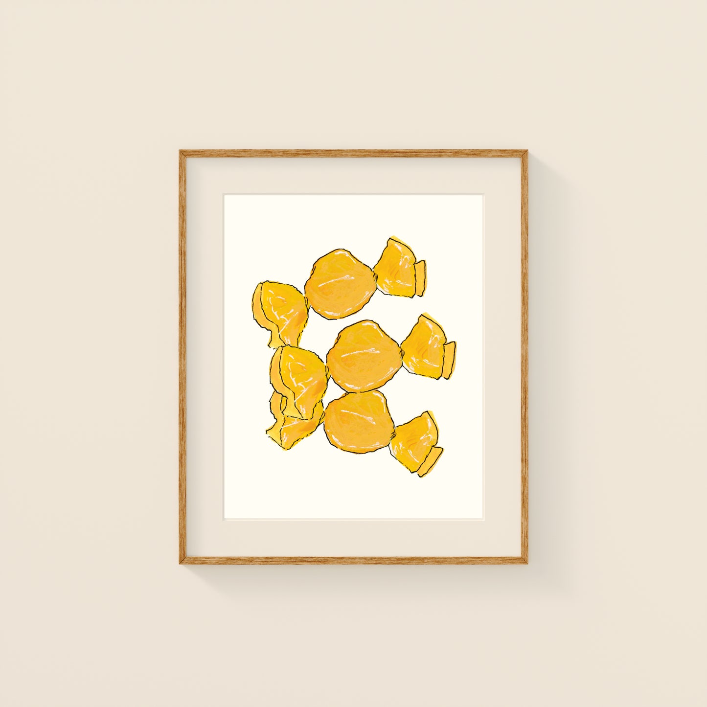 Mini Prints - Retro Candy | Gouache and Ink