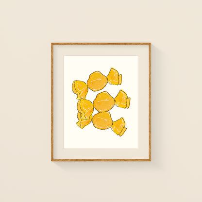 Mini Prints - Retro Candy | Gouache and Ink