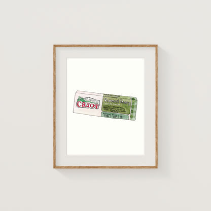 Individual New England Foods Mini Art Prints | Watercolor and Ink