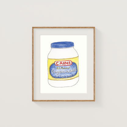 Individual New England Foods Mini Art Prints | Watercolor and Ink