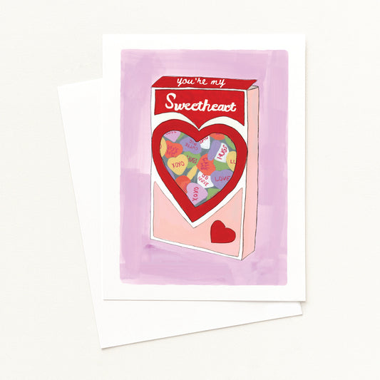 Candy Hearts Box - Valentine's Day Greeting Card