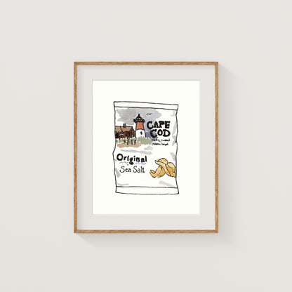 Individual New England Foods Mini Art Prints | Watercolor and Ink