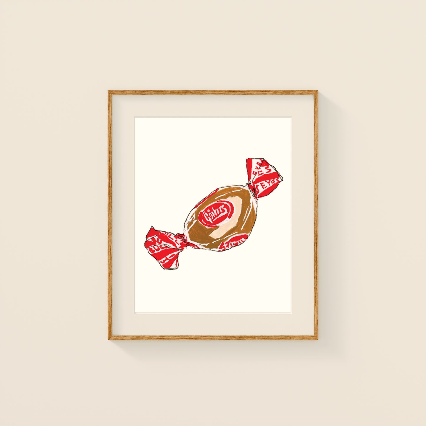 Mini Prints - Retro Candy | Gouache and Ink