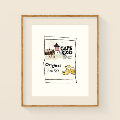 Cape Cod Chips | New England Food | Watercolor and Ink