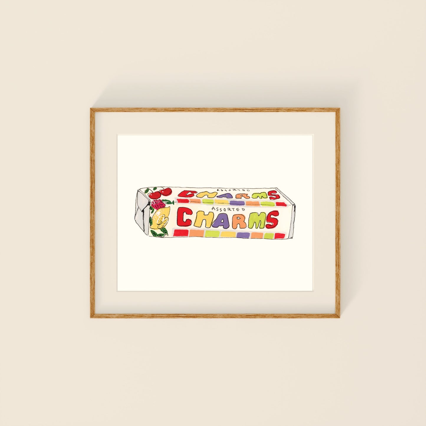 Mini Prints - Retro Candy | Gouache and Ink